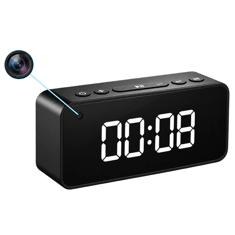 WiFi Digital Clock Camera – Bluetooth Speaker & Remote Viewing
