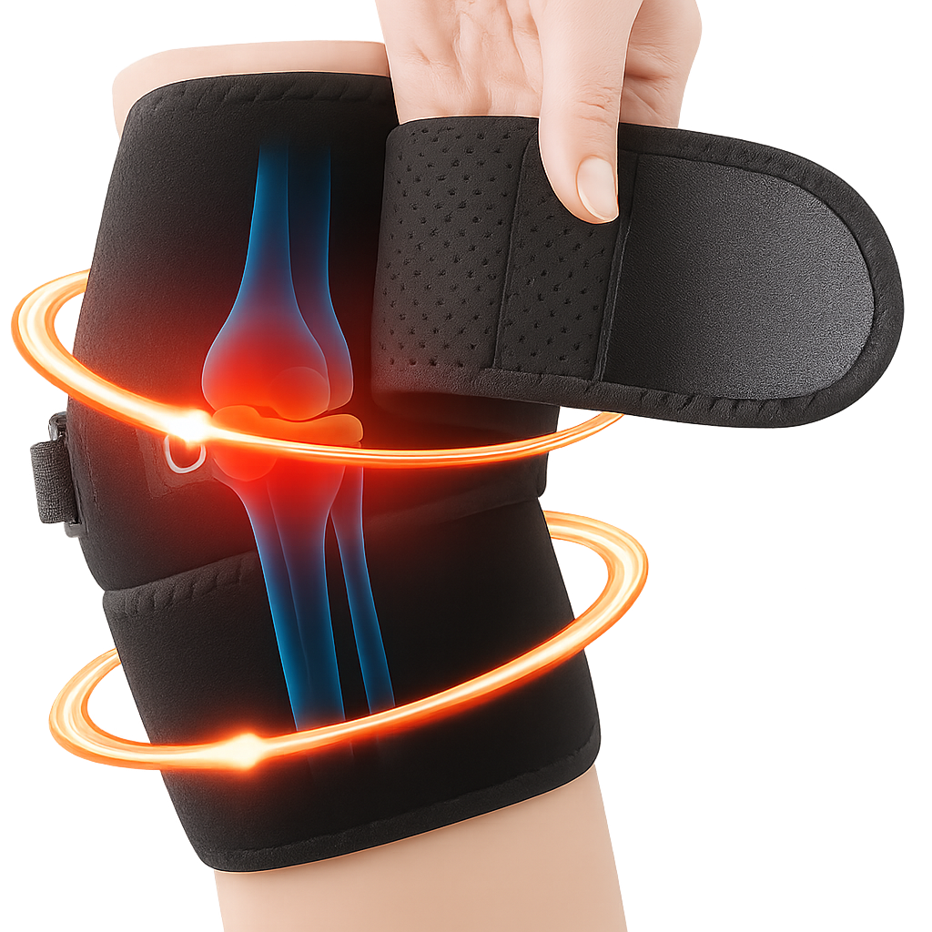 Rechargeable Infrared Heating Therapy Knee Pad – AuraOfTech