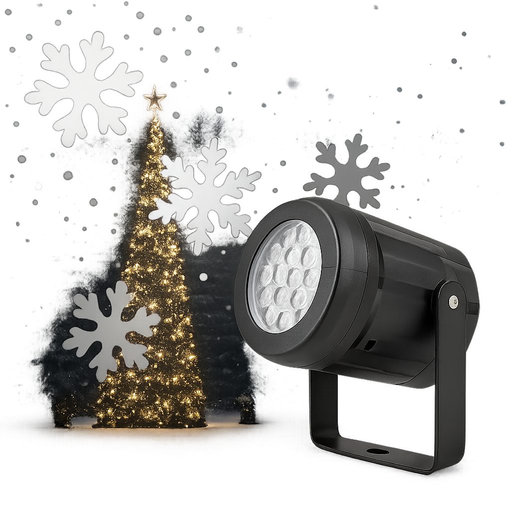 Christmas Snowflake LED Projection Light – AuraOfTech