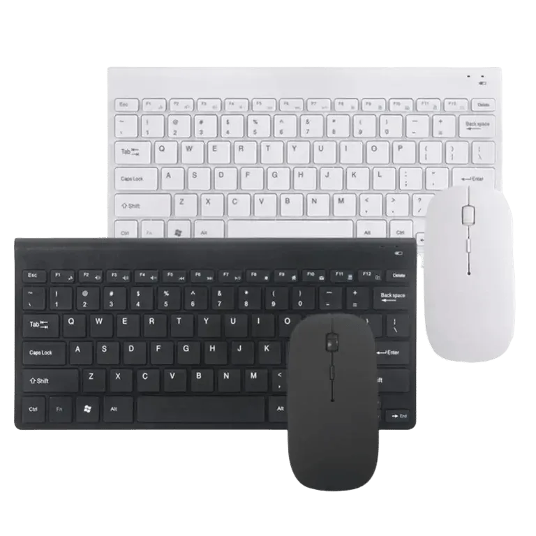 Compact 78-Key Wireless Keyboard and Mouse Set – AuraOfTech