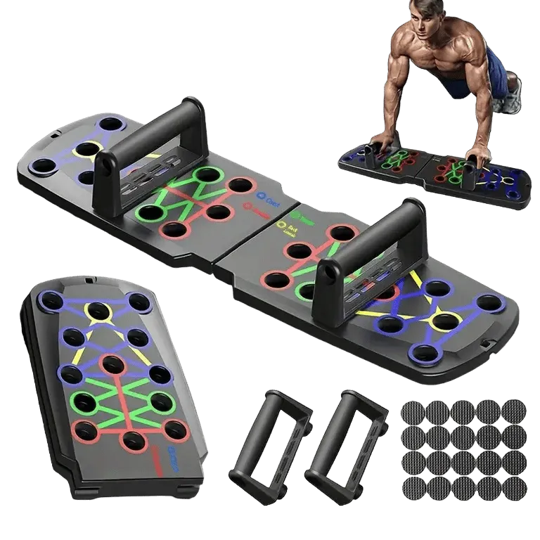 Multifunctional Folding Push-Up Board: Target Specific Muscle Groups – AuraOfTech