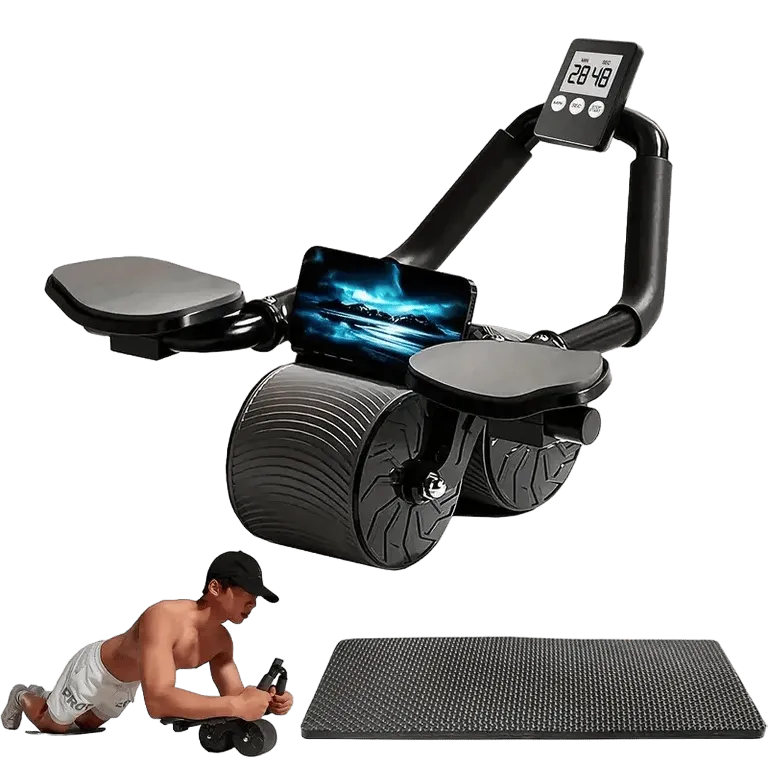 Advanced Ab Roller Wheel Set: Automatic Rebound, Timer – AuraOfTech