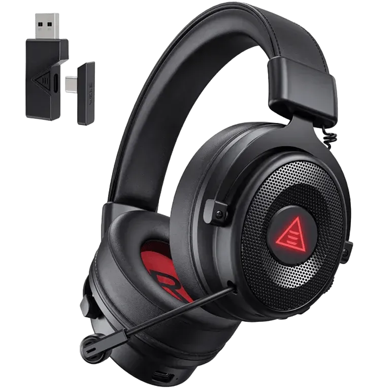 2.4G Wireless/Wired Gaming Headphones, 7.1 Surround Sound Headset – AuraOfTech