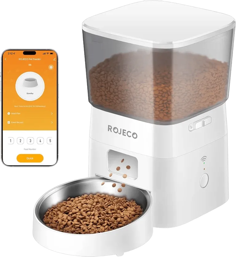 WiFi Smart Pet Feeder 2L - Automatic Feeding and Remote Control – AuraOfTech