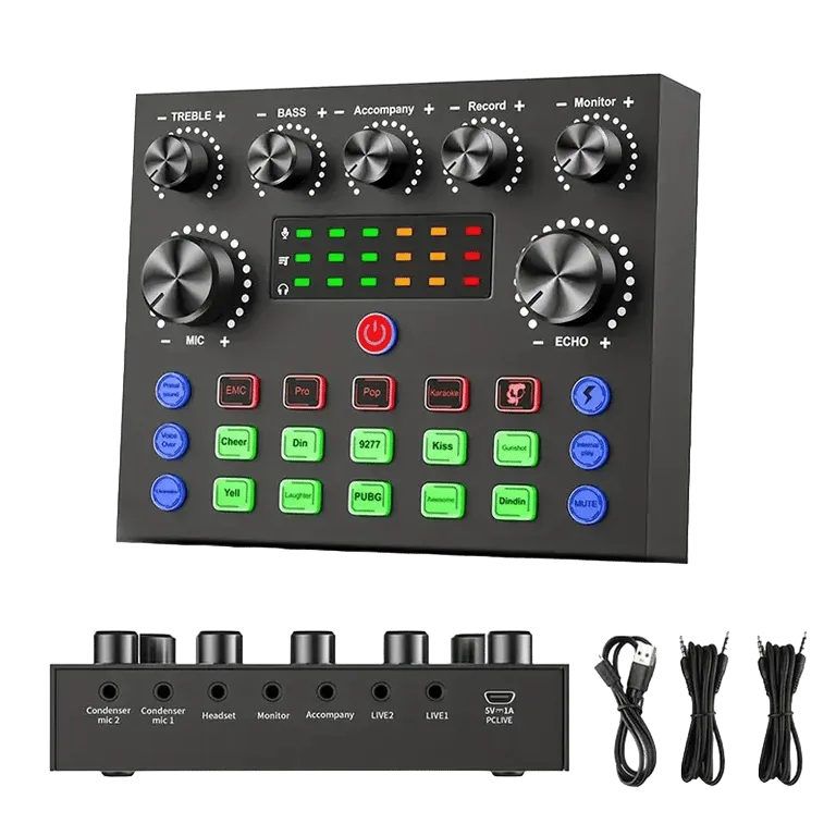 V8S Sound Card with Voice Changer Effects – AuraOfTech
