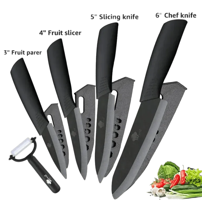 Ceramic Kitchen Knives Set 3 4 5 6 inch Chef Utility Slicer – AuraOfTech