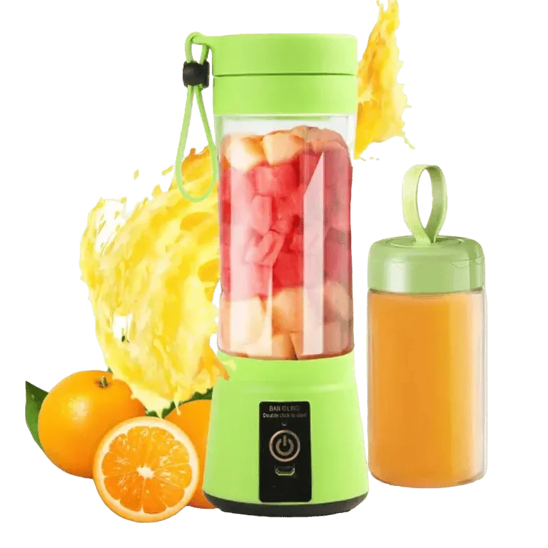Portable Electric Mini Juicer Cup 6 Blades USB Rechargeable Blender – AuraOfTech
