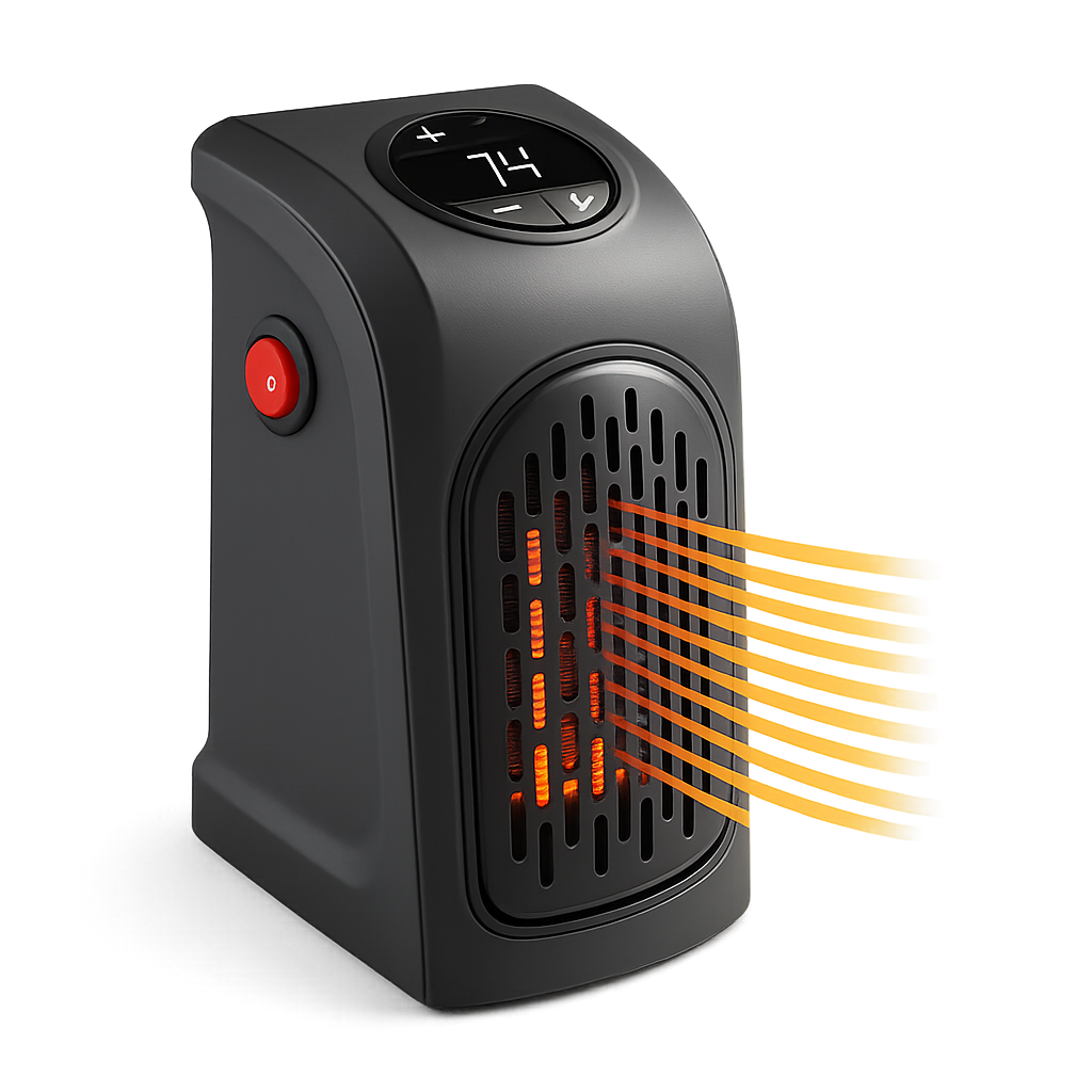 Mini Fan Heater - Efficient Wall Electric Heater for Portable Desktop Warmth – AuraOfTech