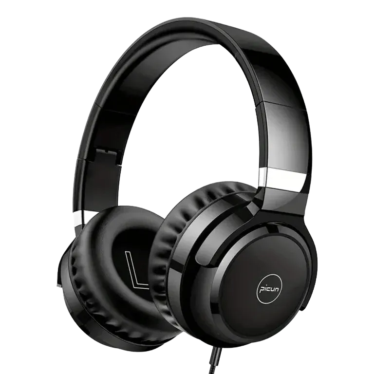 On-Ear Headphones with Microphone - Superior Sound, Lightweight & Foldable – AuraOfTech