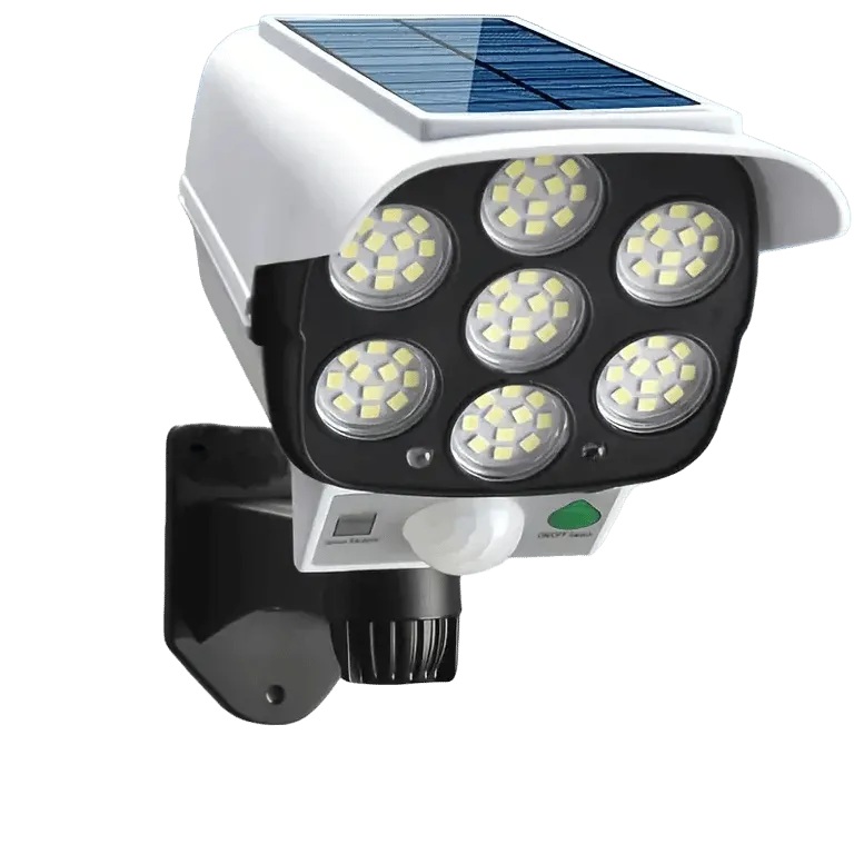 Solar Motion Sensor Light | LED Flood Light, Remote Control, Outdoor Security – AuraOfTech