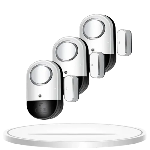 Wireless Door Window Alarm 3-Pack | Magnetic Sensor, 120 DB Loud Alarm – AuraOfTech