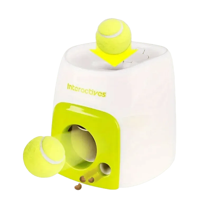 Brain-Boosting Smart Dog Training Dispenser – Interactive Tennis Ball Feeder – AuraOfTech
