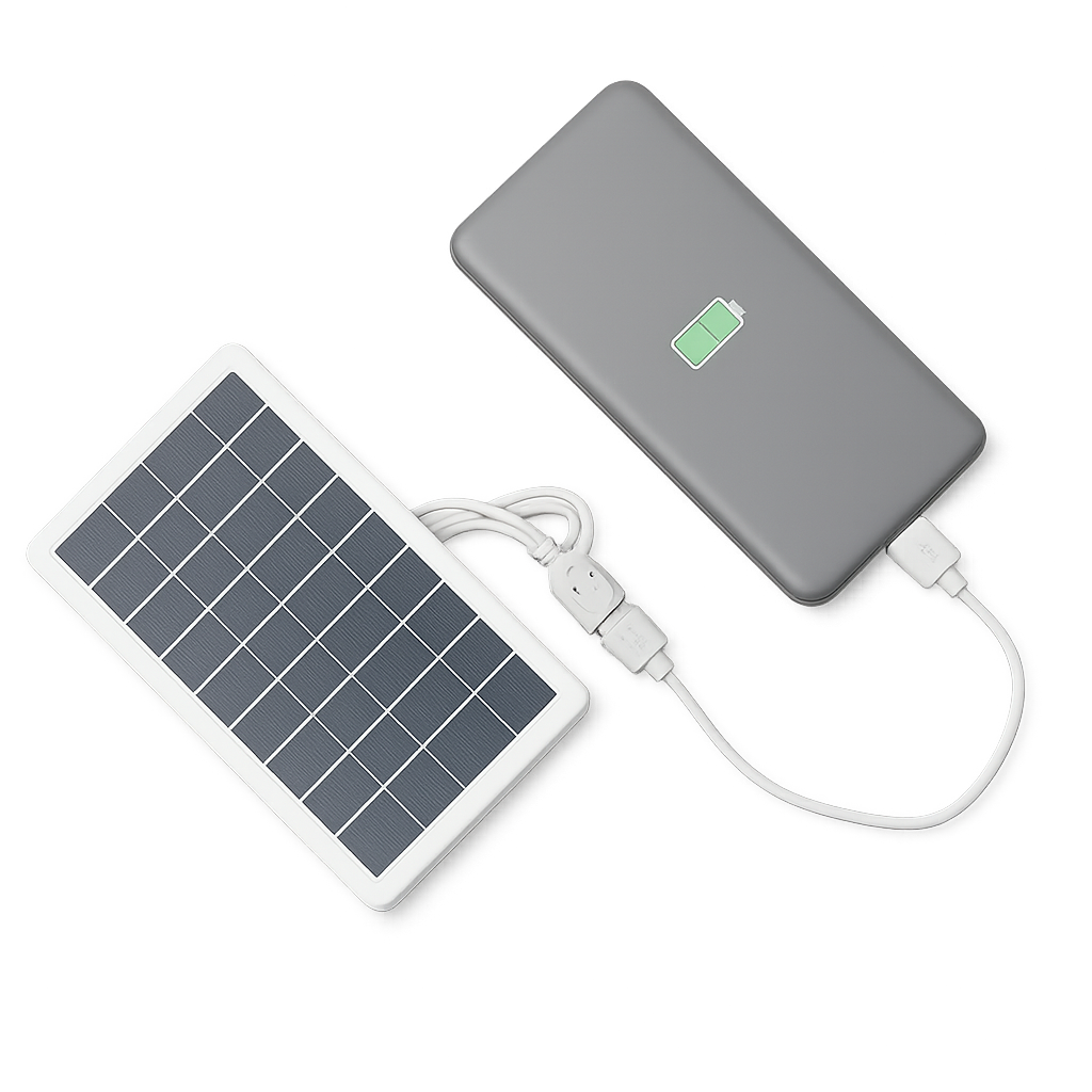 Portable High Efficiency 5V 2W Solar Panel with USB Charger – AuraOfTech