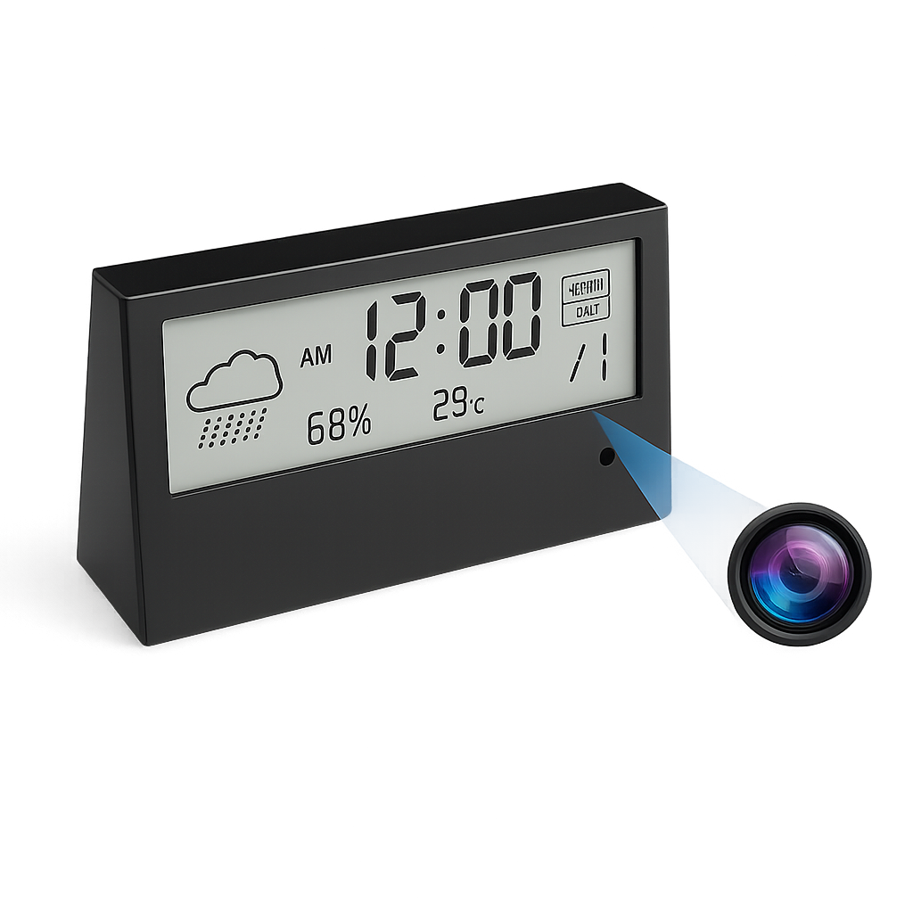 Wifi HD 1080P Alarm Clock Camera with Temperature Humidity Monitor – AuraOfTech
