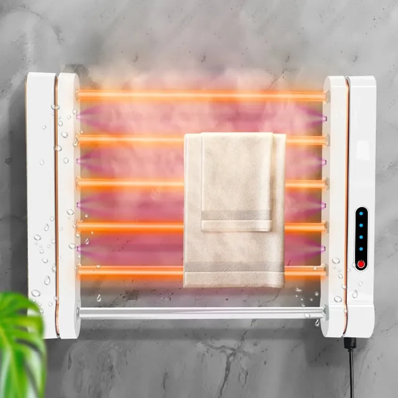 Smart Heated Towel Rack with UV Lamp – AuraOfTech