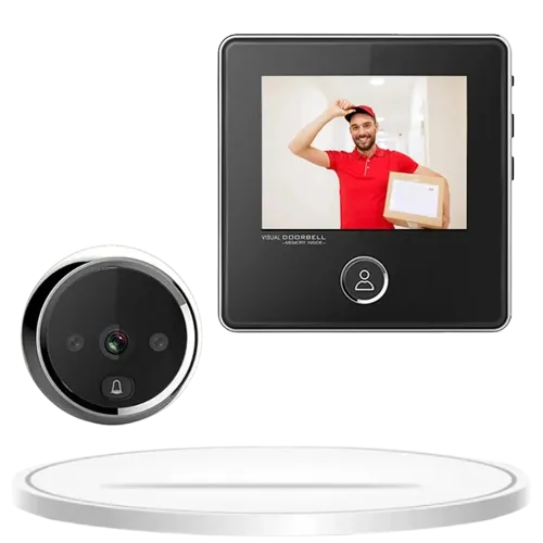 Electronic Door Viewer Bell 2.8" LCD Screen with Night Vision – AuraOfTech