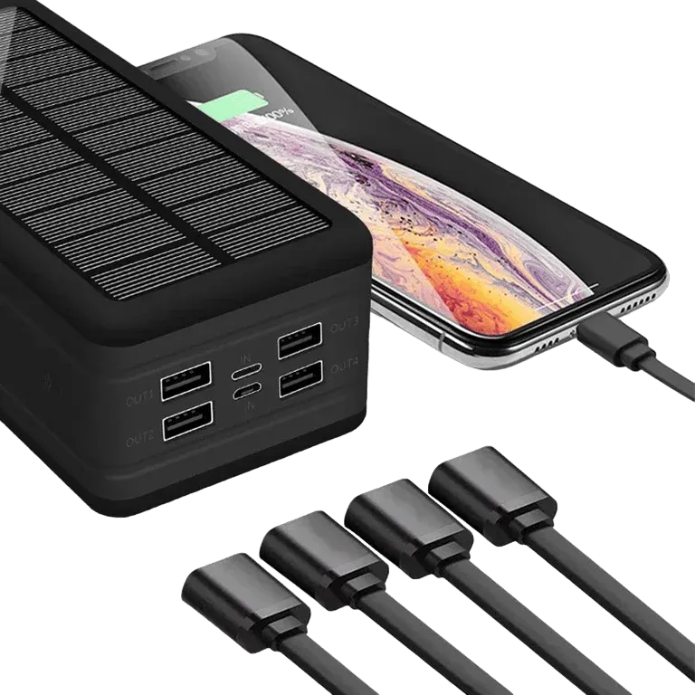 100000mAh Magnetic Wireless Power Bank with 4 USB Ports – AuraOfTech