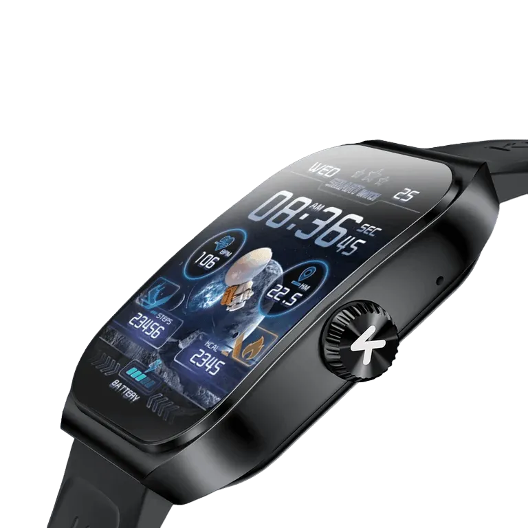 1.96'' AMOLED Display Smartwatch with Sport Modes & Health Tracking – AuraOfTech