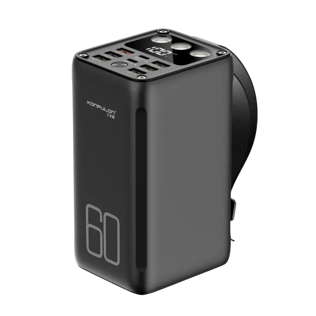 60000mAh Portable Power Bank with LED Lighting – AuraOfTech