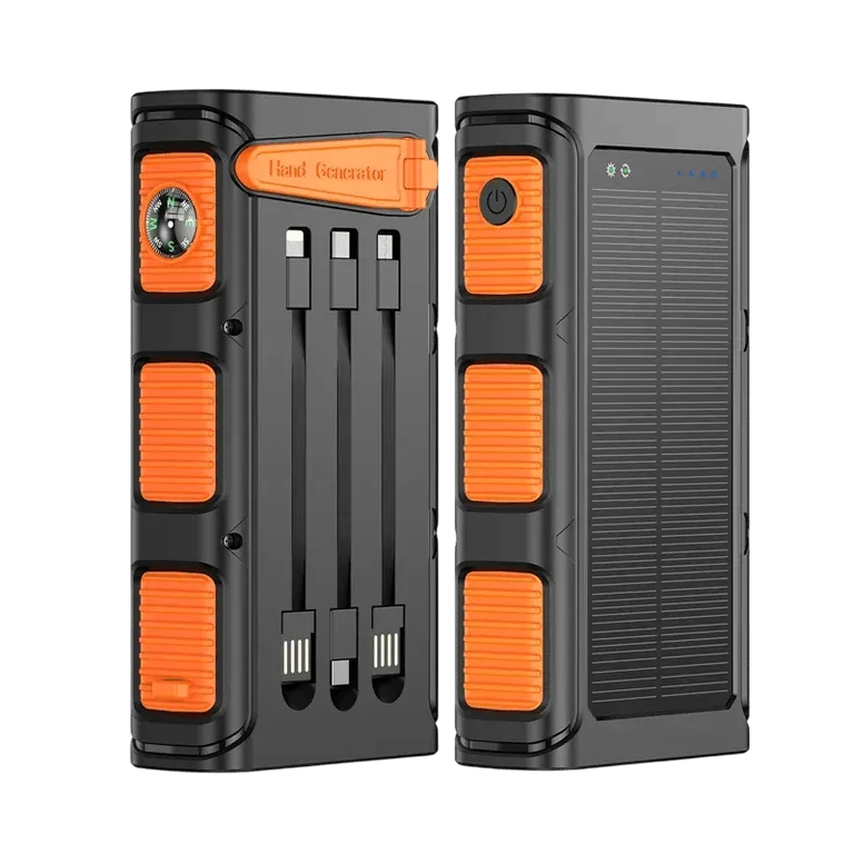 Hand Crank Solar Power Bank - 30000mAh with Camping Light – AuraOfTech