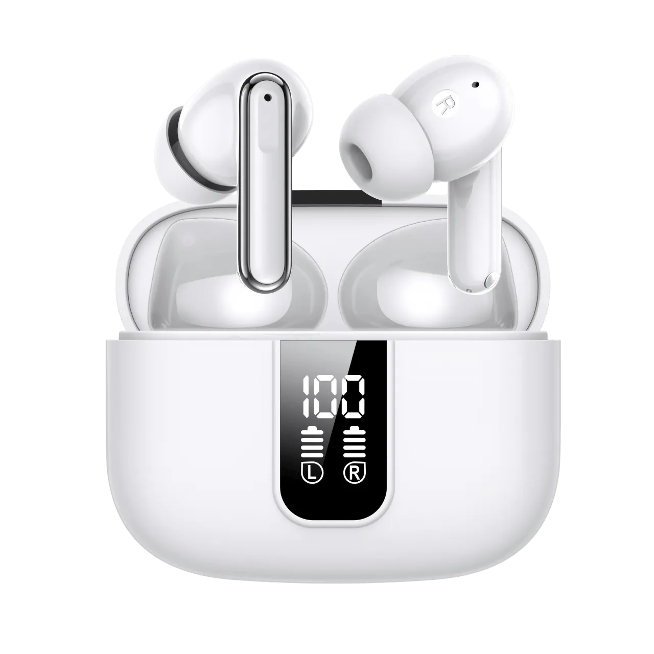 Wireless TWS Earphones with ANC and Digital Display – AuraOfTech