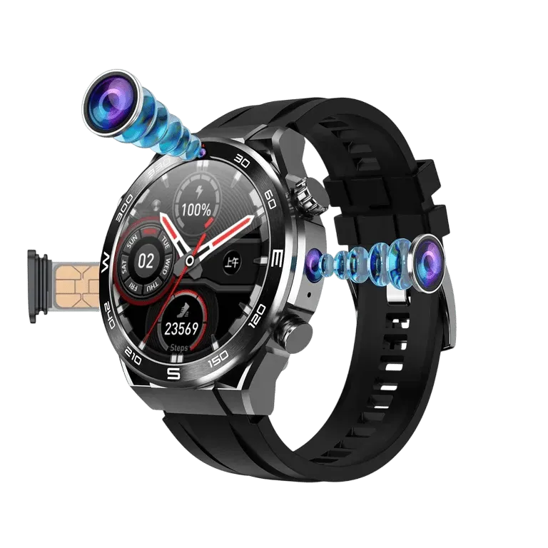 4G Smartwatch with AMOLED Display, Dual Cameras – AuraOfTech