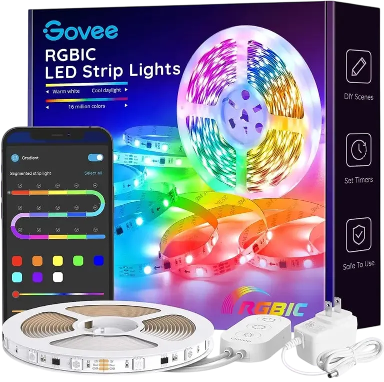 RGBIC LED Strip Lights: DIY Colorful Lighting – AuraOfTech